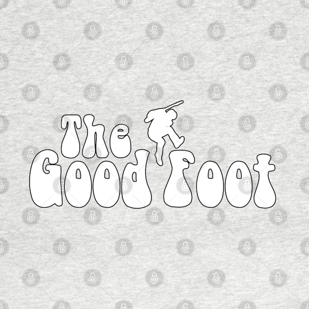 THE GOOD FOOT - (White logo / Black outline) by The Good Foot